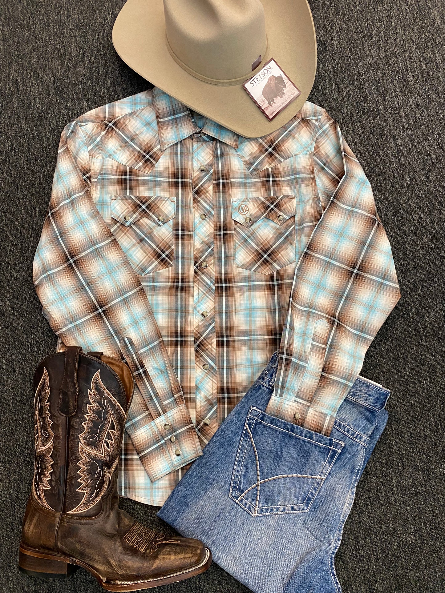 Wrangler Desert Pearl Snap Button Down