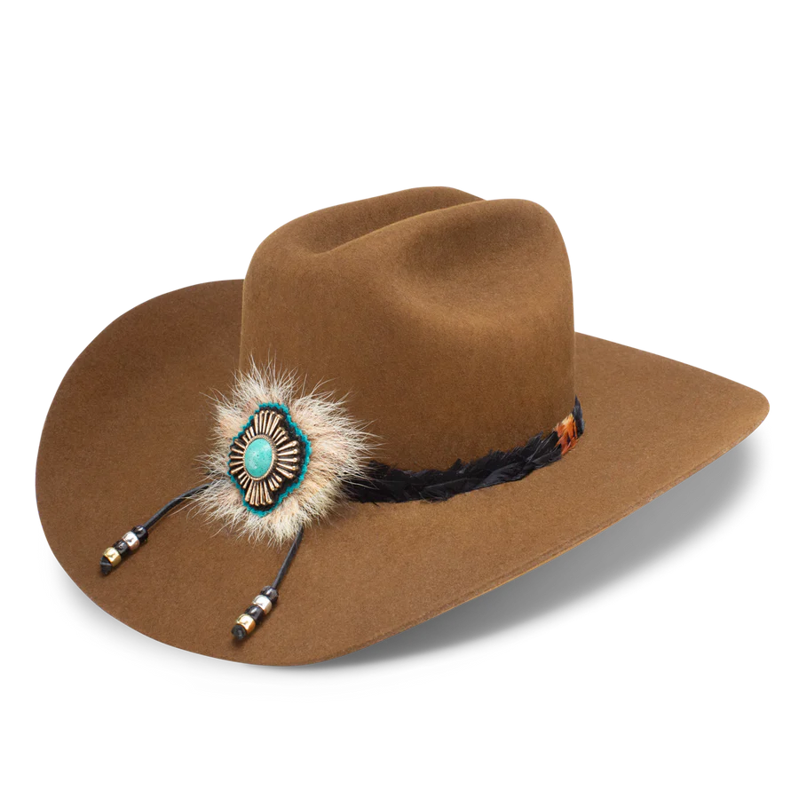 C1H x Lainey Wilson Country with a Flair hat - cognac
