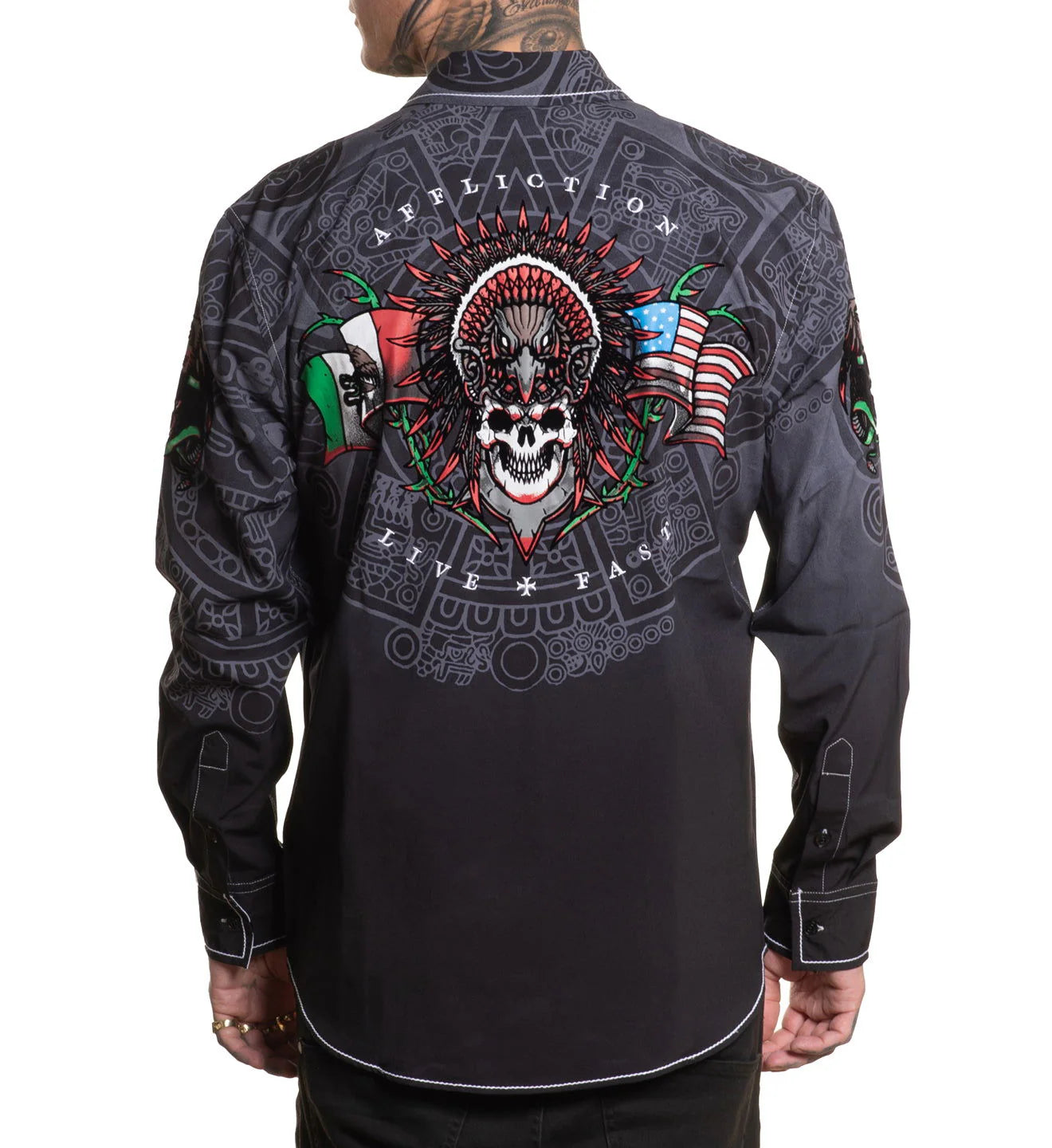 Affliction El Dorado Woven Button Down
