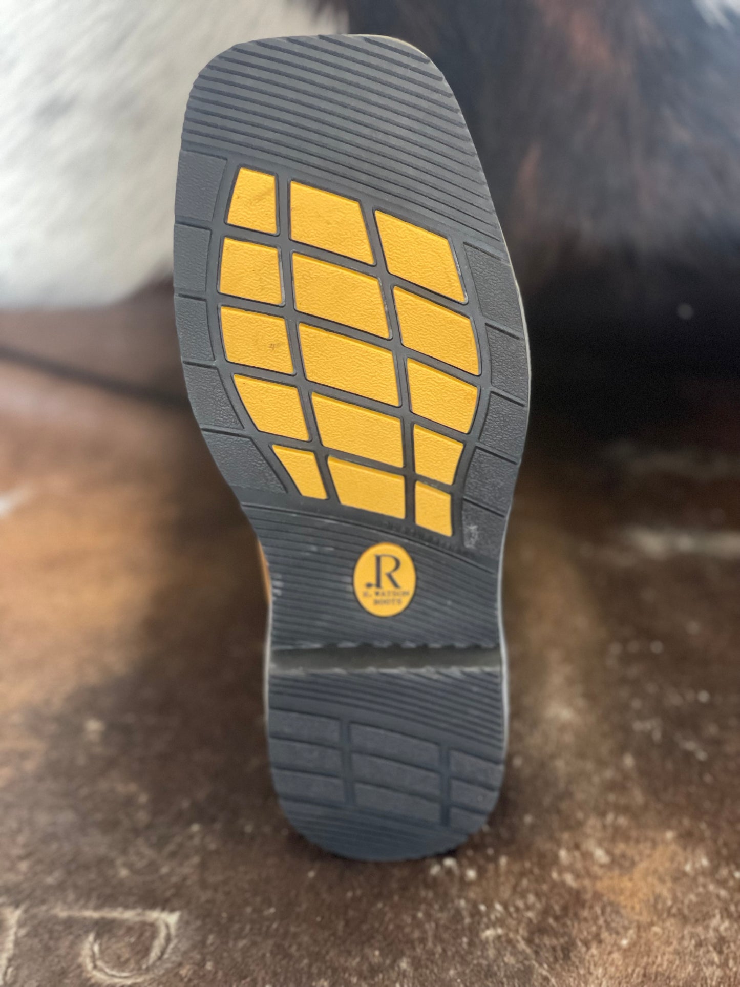 R.Watson Crazy Horse Square Steel Toe Boot