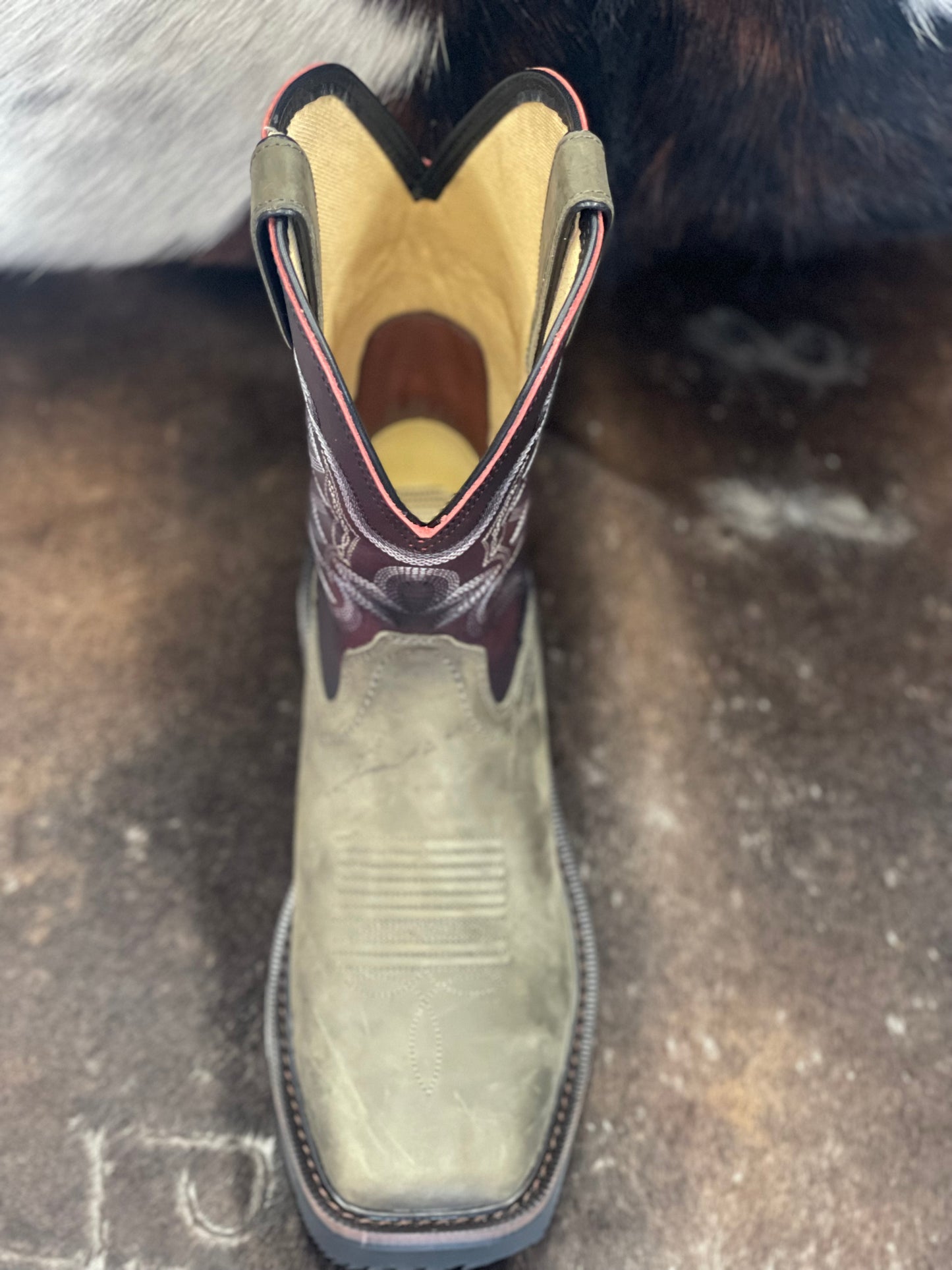 R.Watson Vintage Steel Square Steel Toe Boot