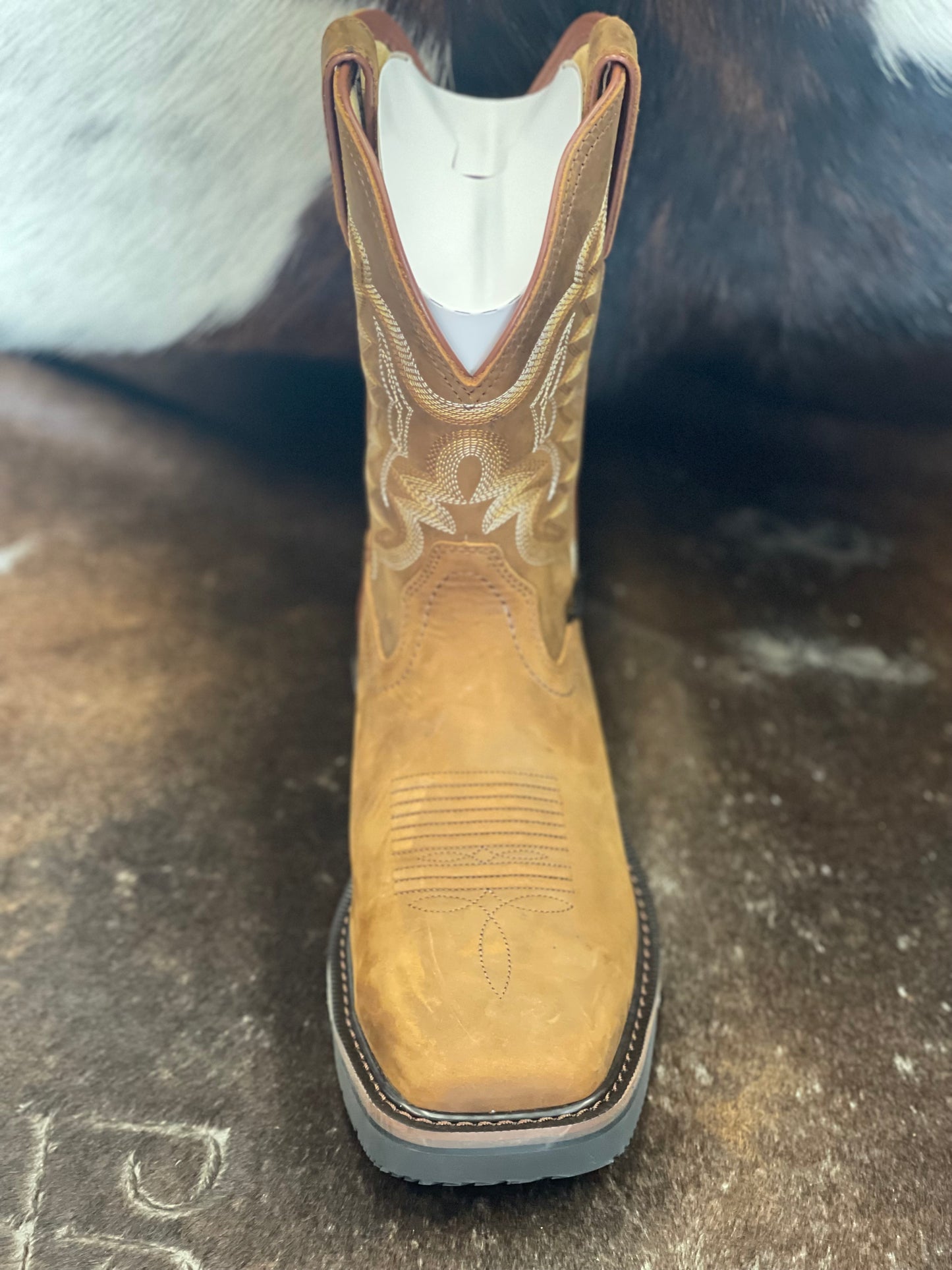 R.Watson Crazy Horse Square Steel Toe Boot