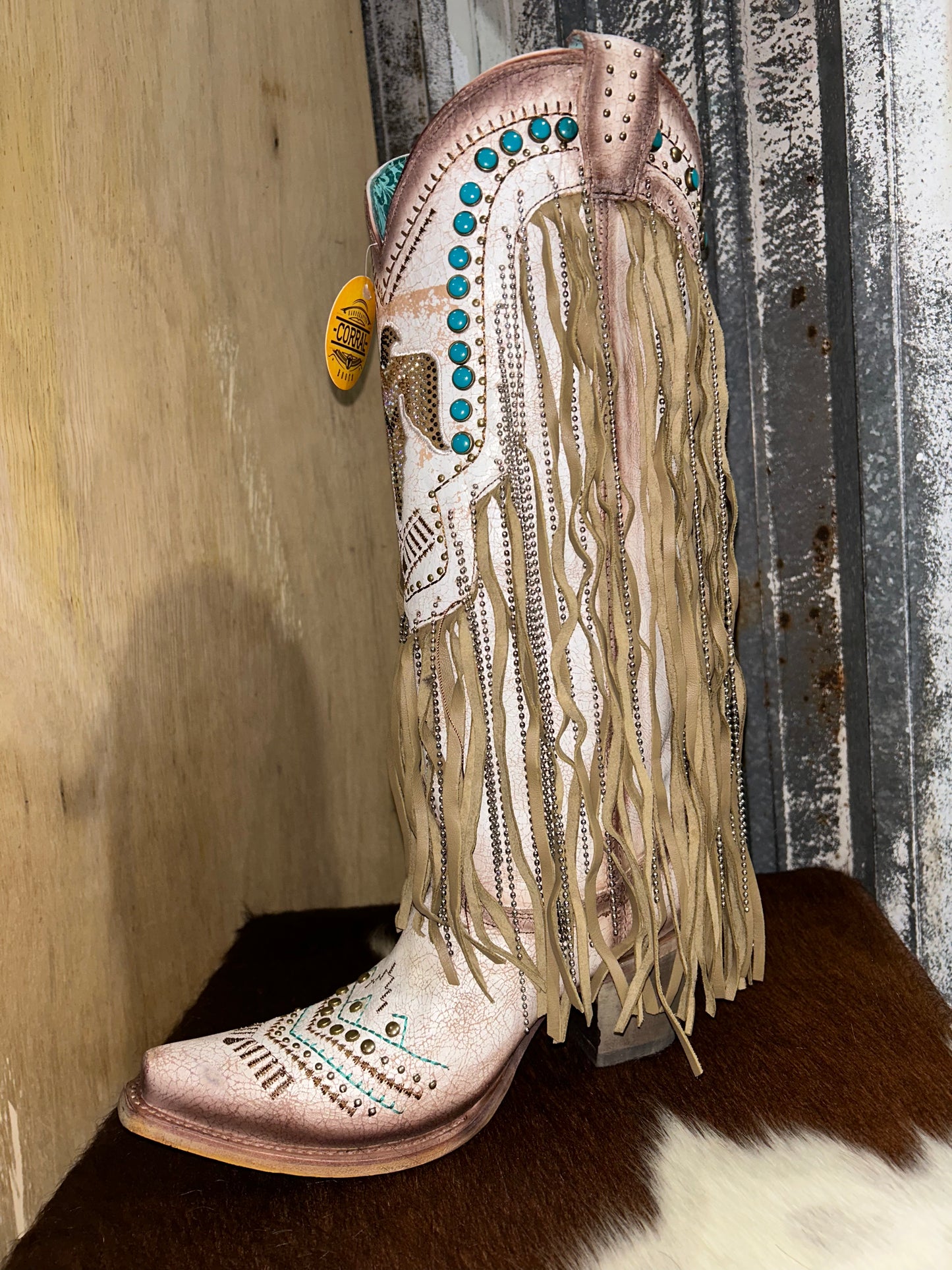 Corral Thunderbird Fringe - cream