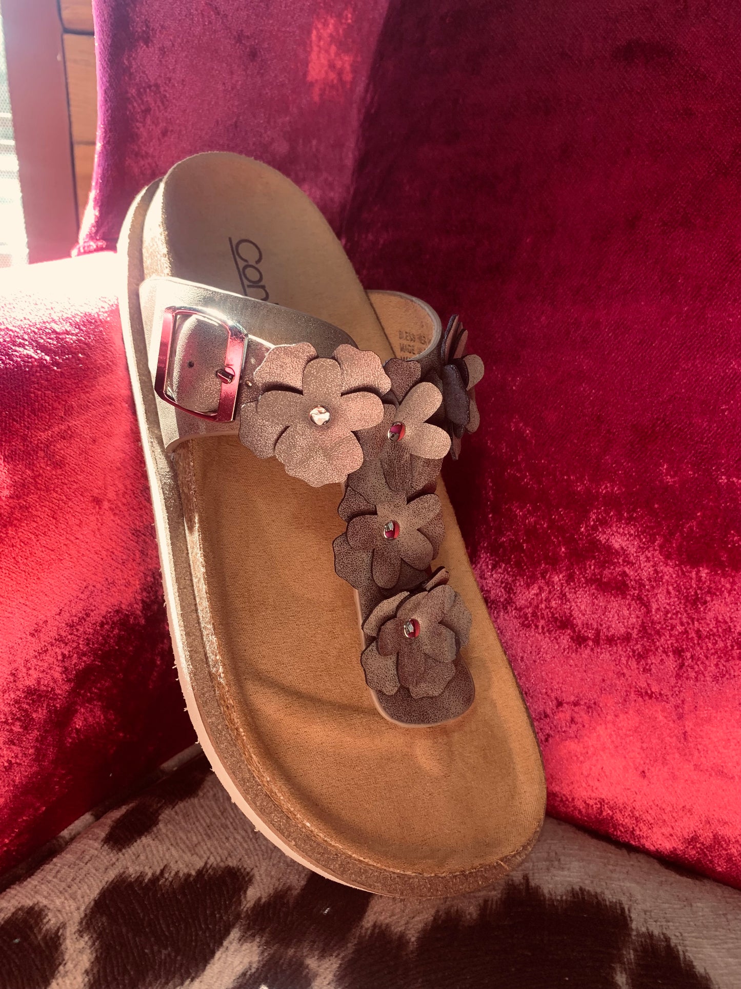 Corkys Bless Her Heart - pewter metallic