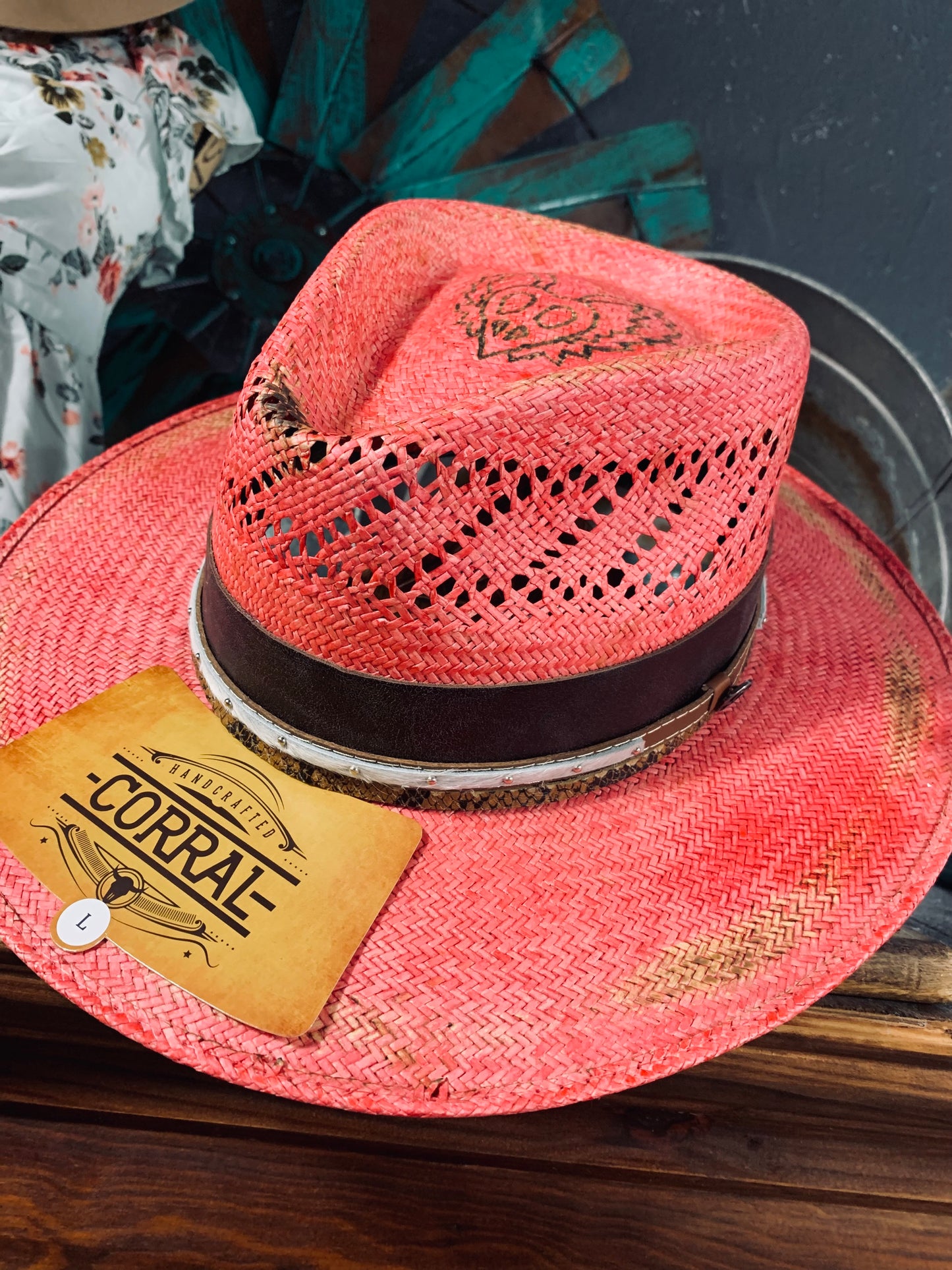Corral Rebel - pink straw