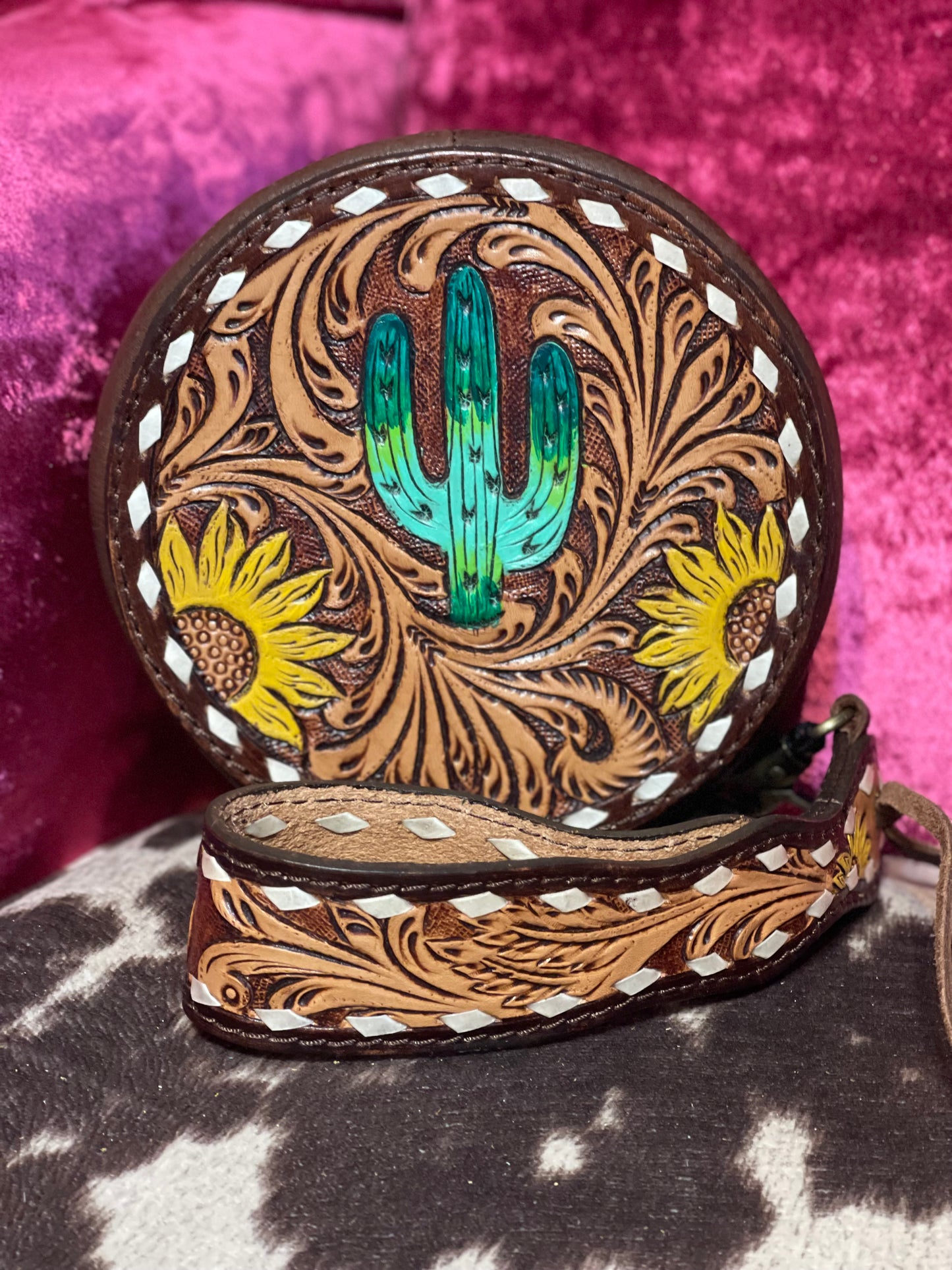 American Darling small round bag - cactus
