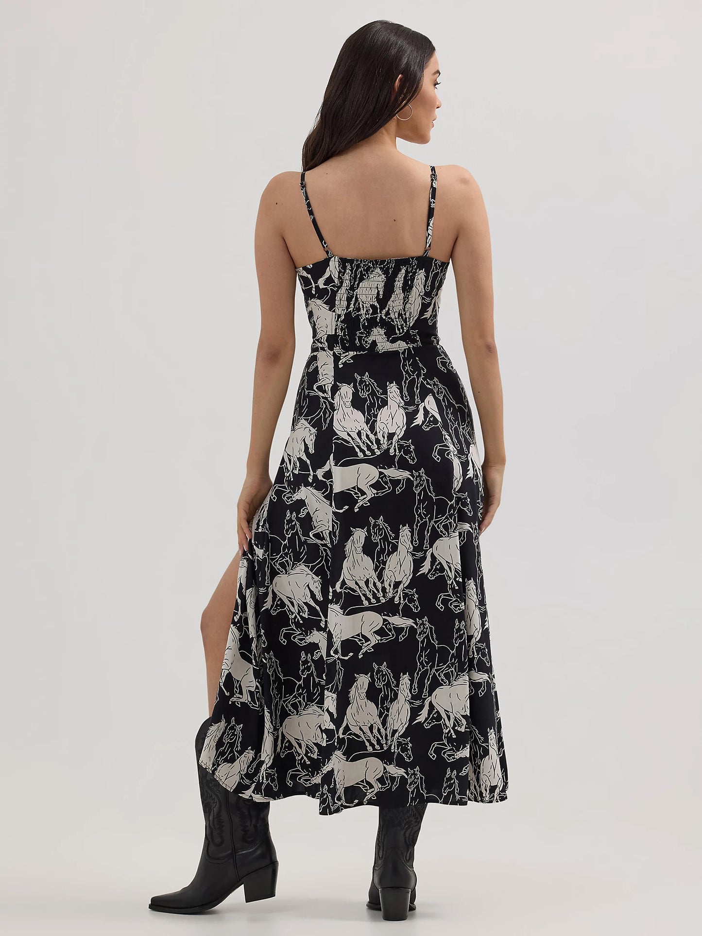 Wrangler Western tank maxi dress - horses