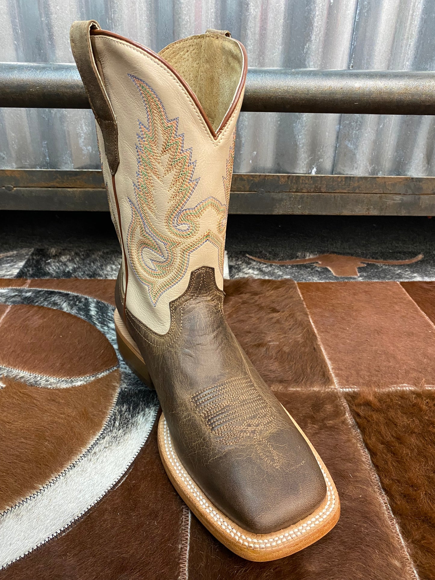 R Watson Ivory/Brown Boot