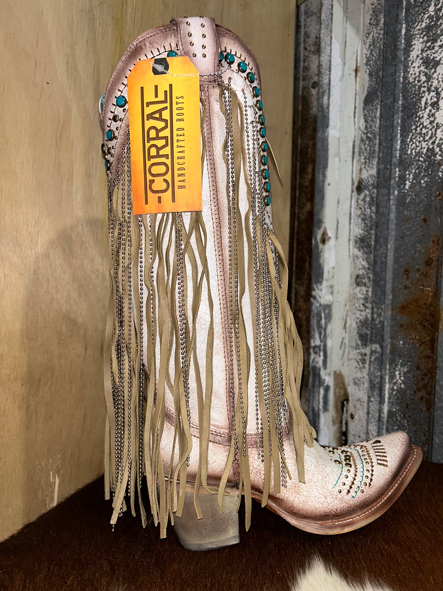 Corral Thunderbird Fringe - cream