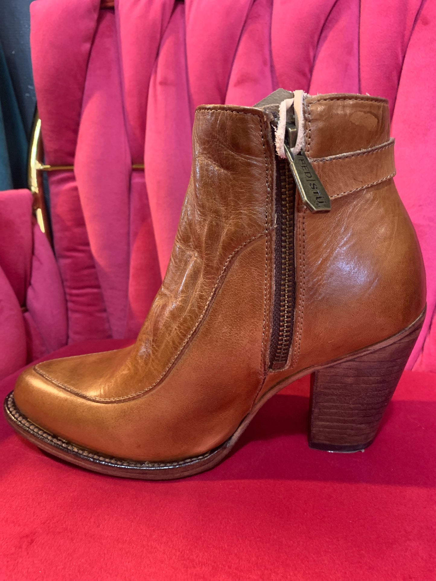 Bed Stu Isla bootie - tan rustic