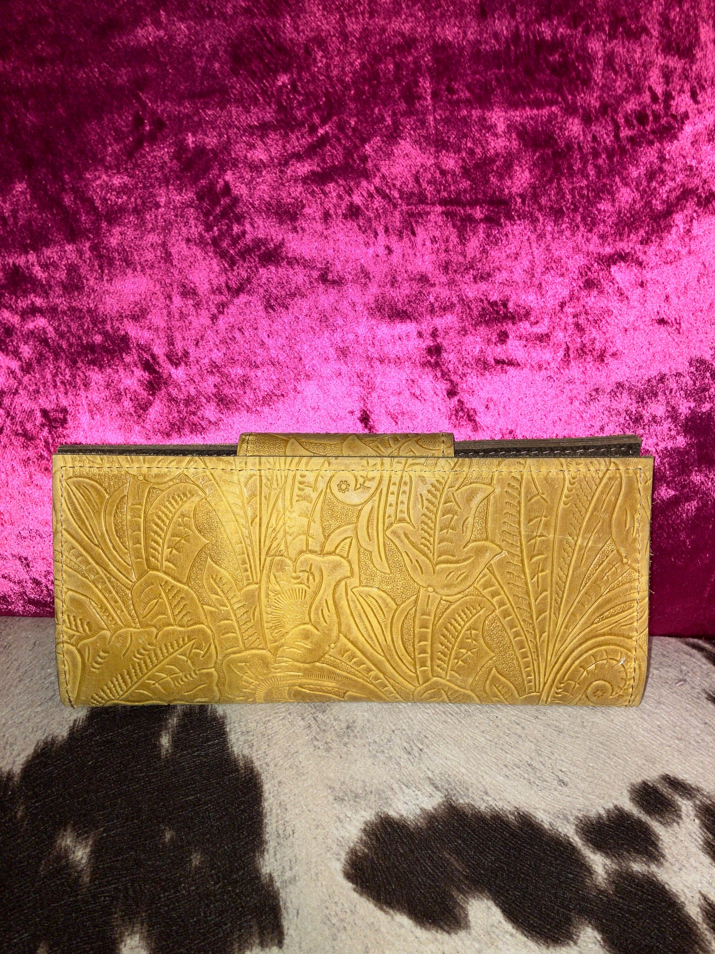 Keep it Gypsy wallet - tooled mustard