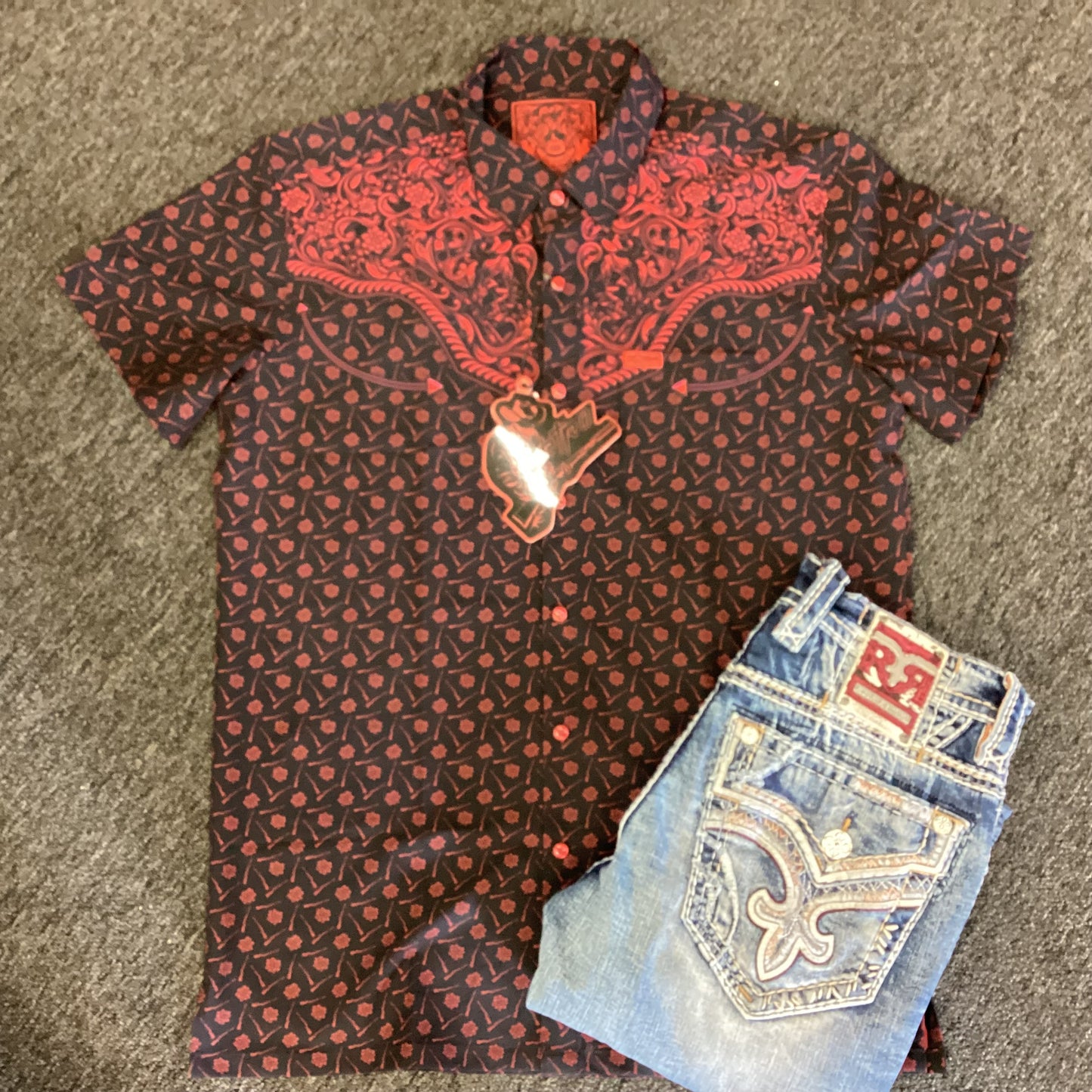 Retro Rifle - Old Silence Button Down Shirt