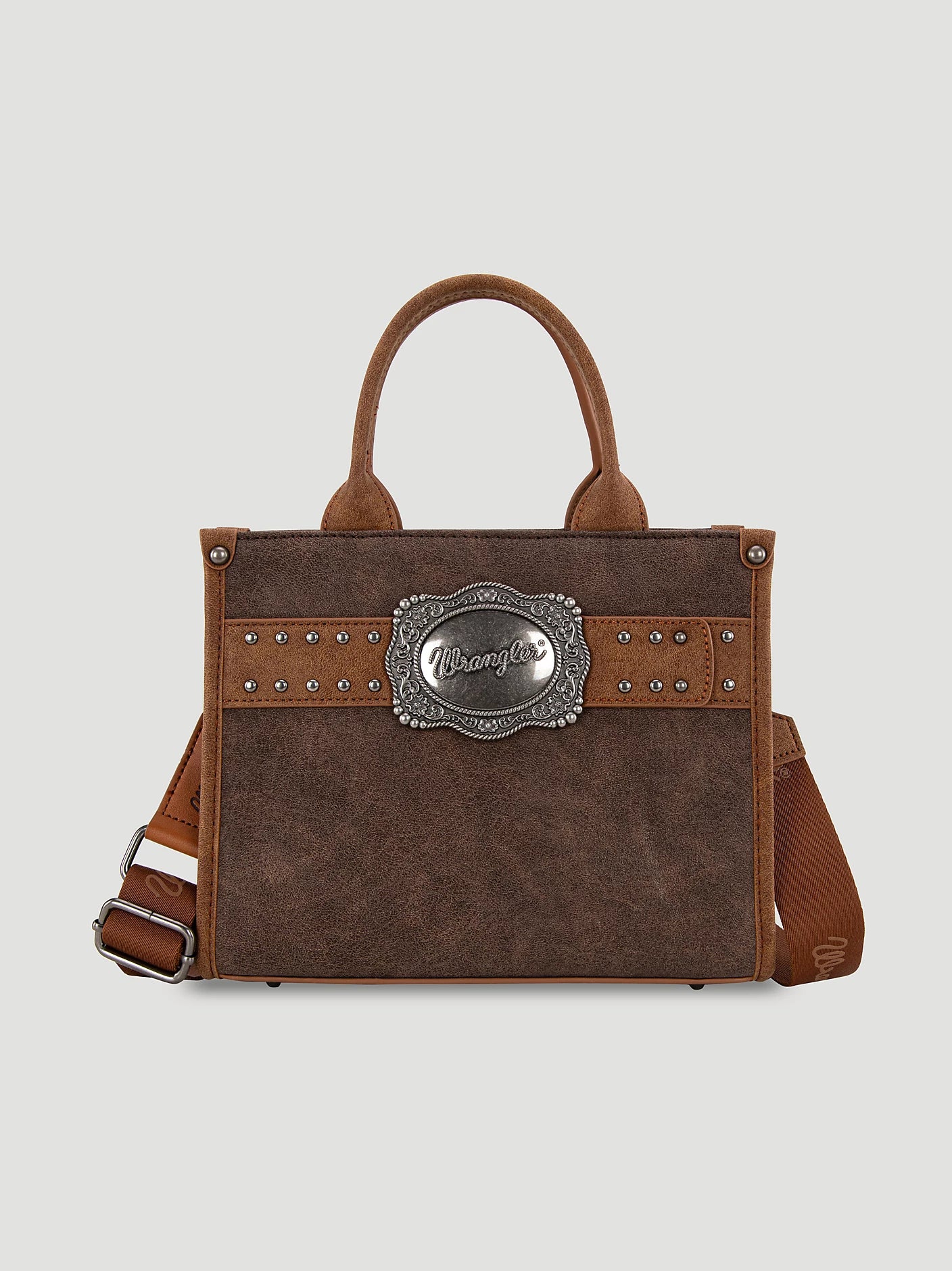 Wrangler Western Buckle small tote - cocoa