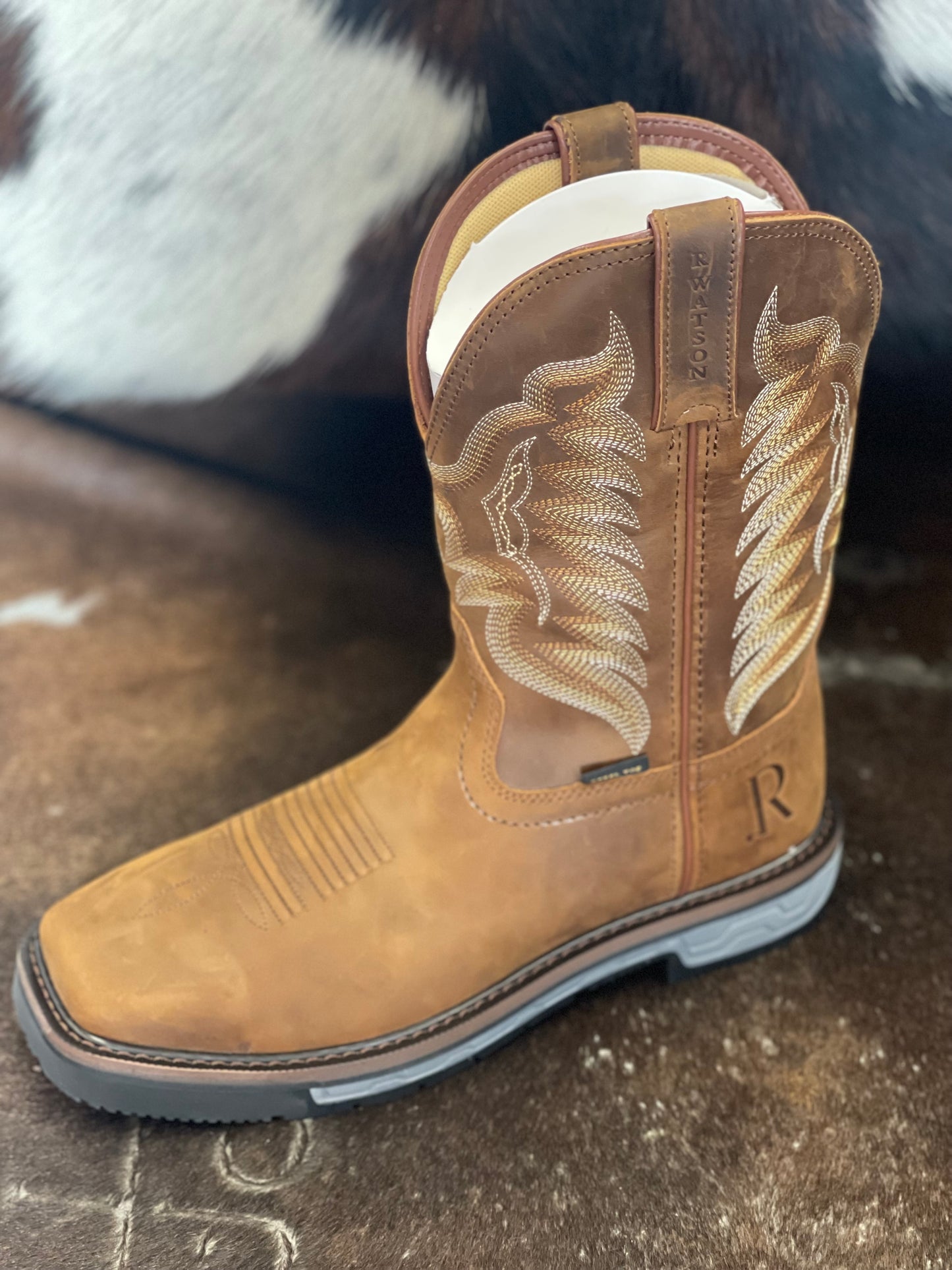 R.Watson Crazy Horse Square Steel Toe Boot