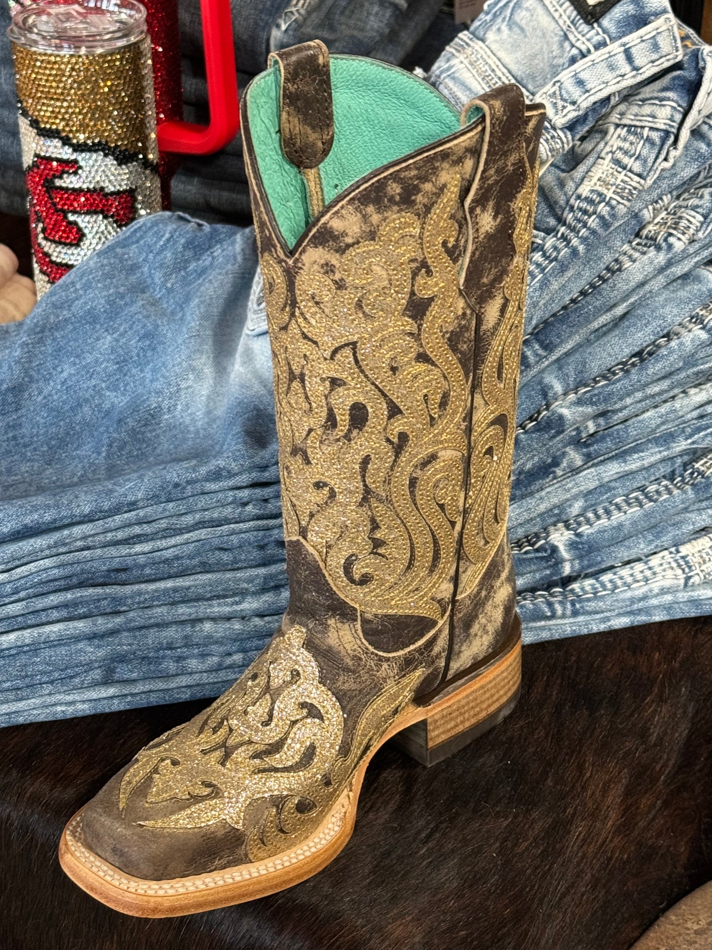 Corral Youth girls Glitterati boot