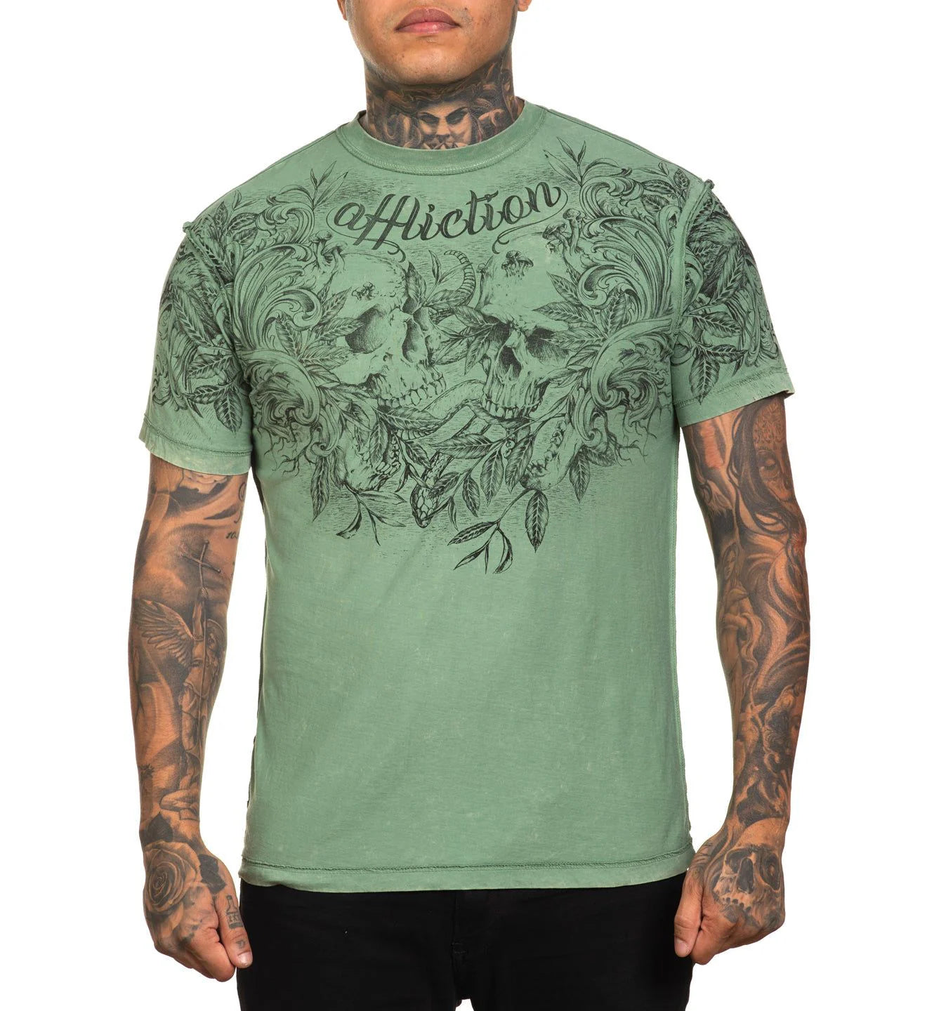 Affliction Dakota Fire Reversible Tee
