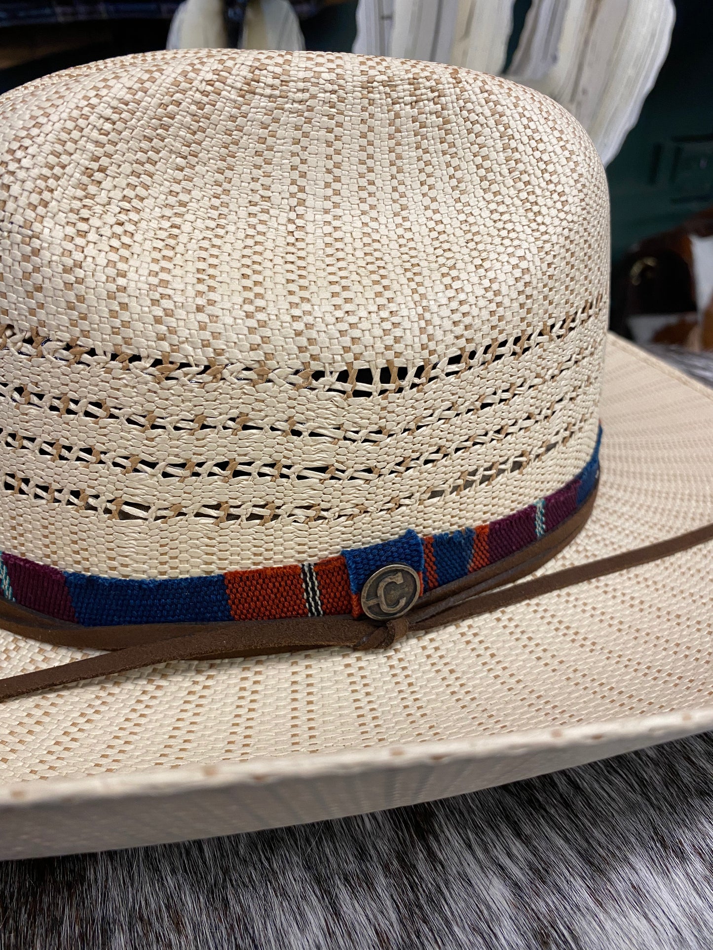 Corral Bull Rider Straw Hat