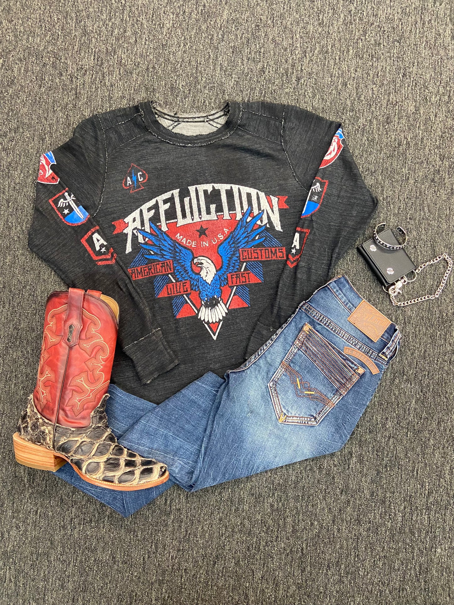 Affliction Ethereal Mist Reversible Thermal