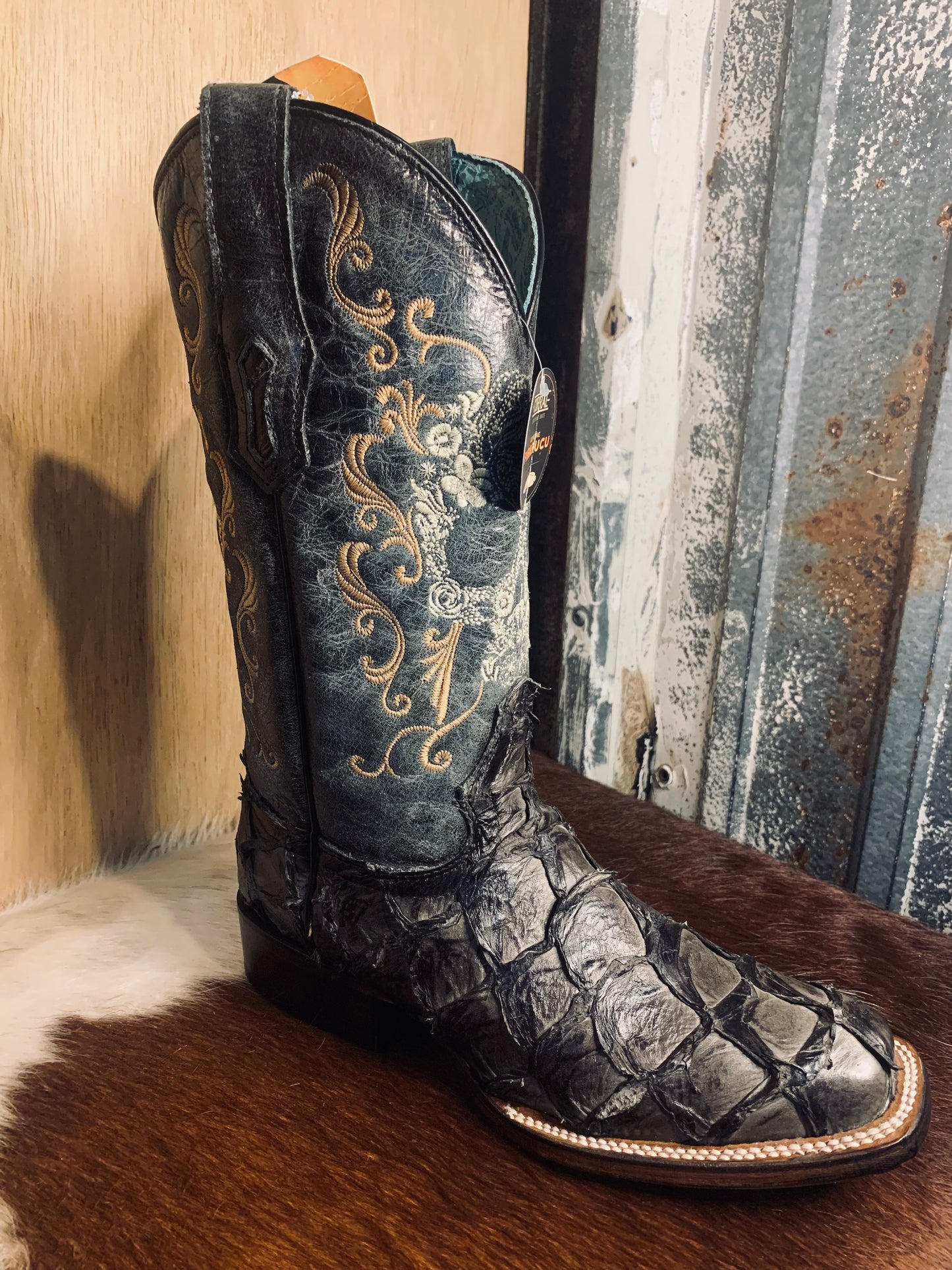 Corral Skull pirarucu boot - A4576