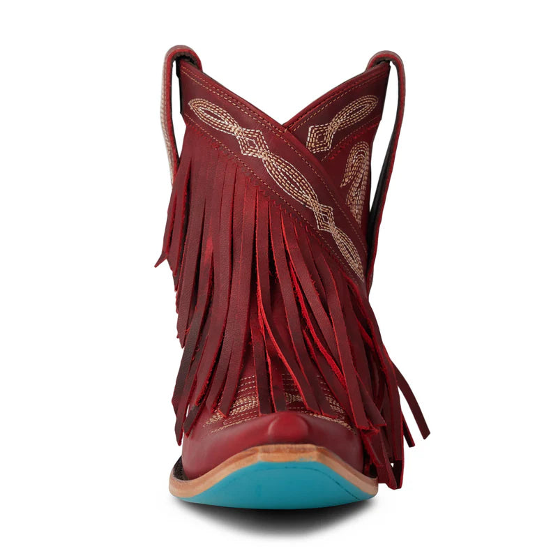 Lane Senita Falls bootie - smoldering ruby