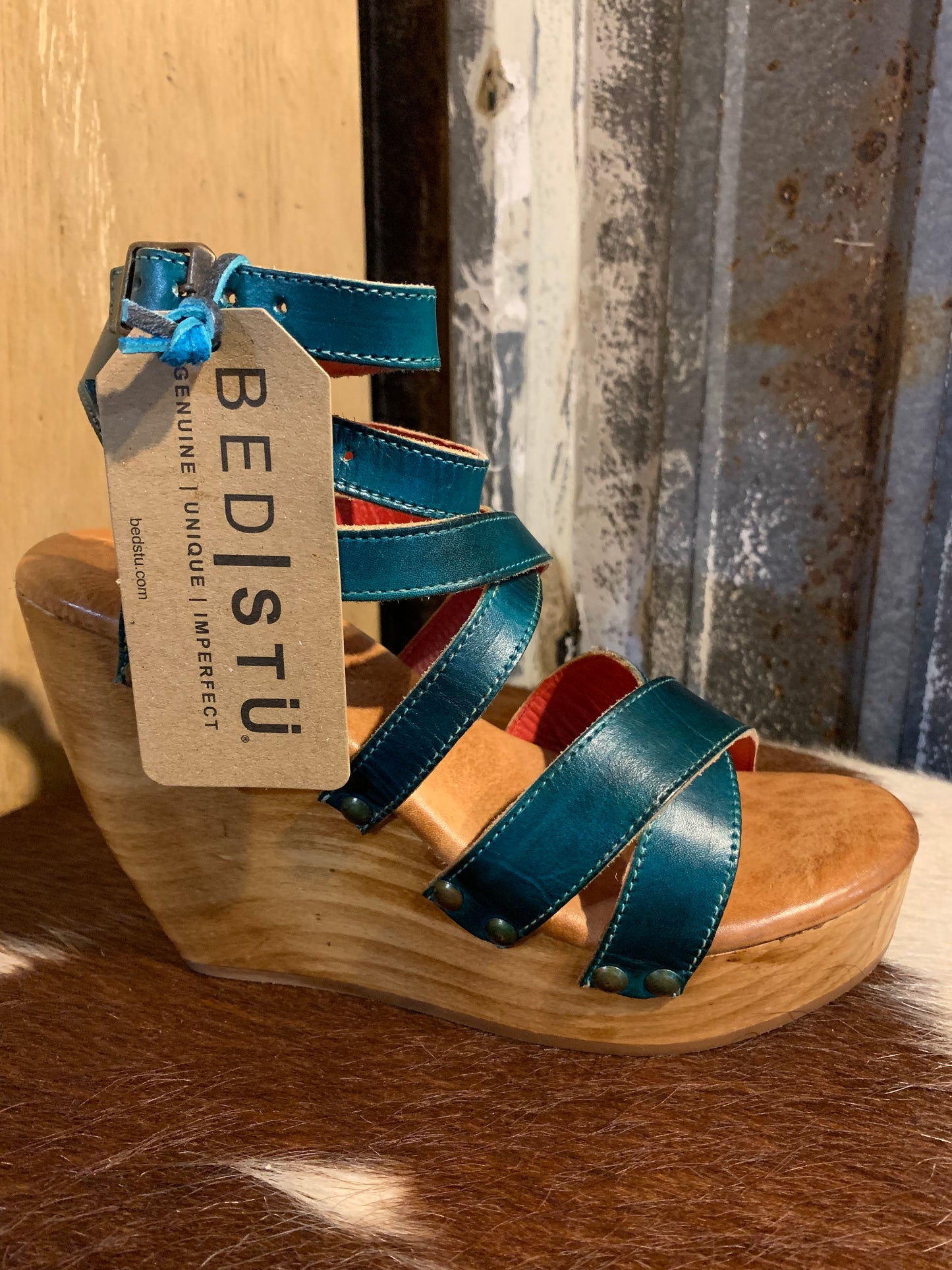BedStu Juliana II - arctic teal rustic