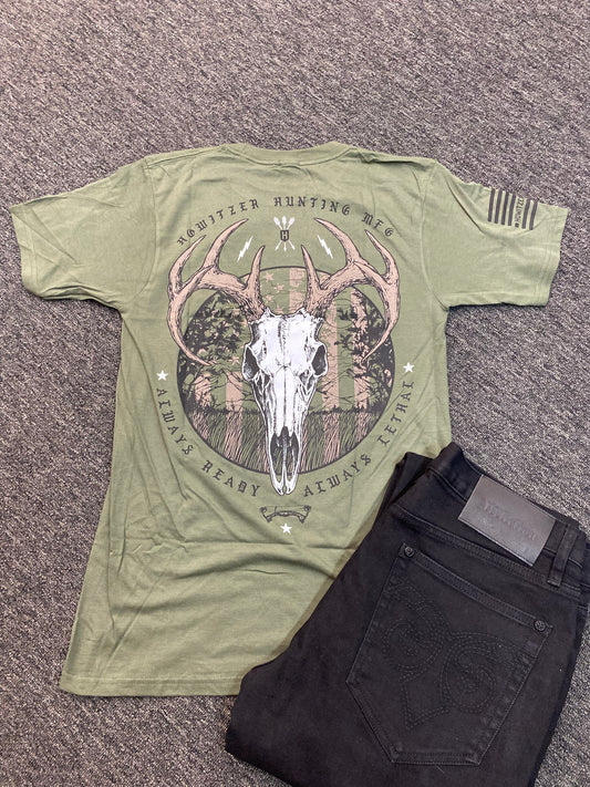 Howitzer Green Patriot Hunt Tee