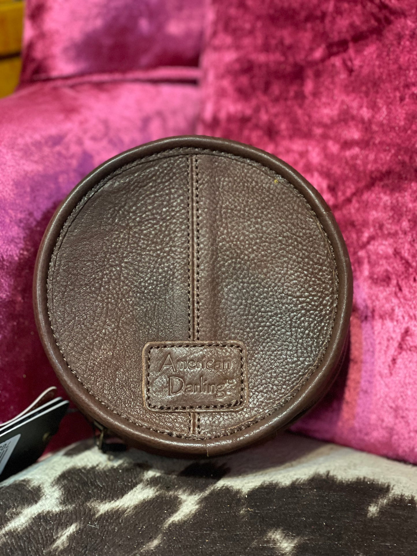 American Darling small round bag - feathers