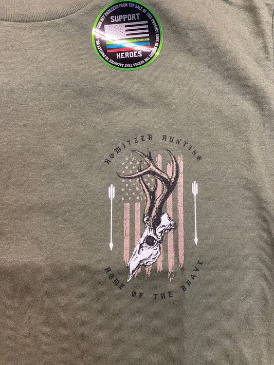 Howitzer Green Patriot Hunt Tee