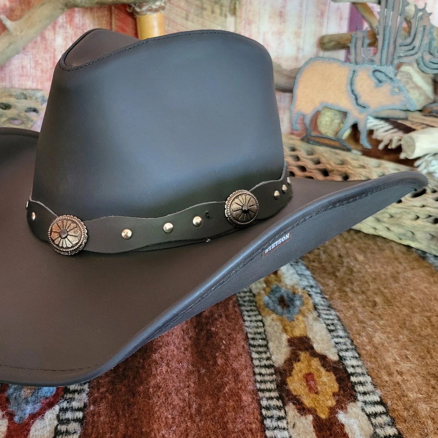 Stetson Roxbury leather cowboy hat