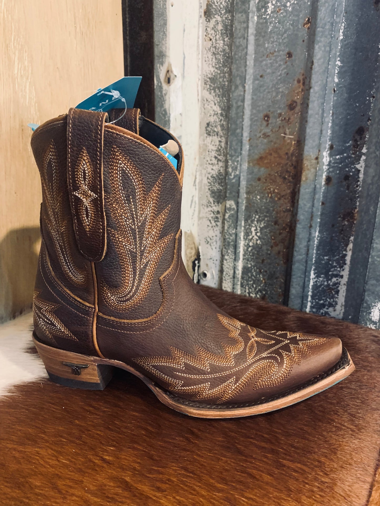 Lane Lexington bootie - cognac