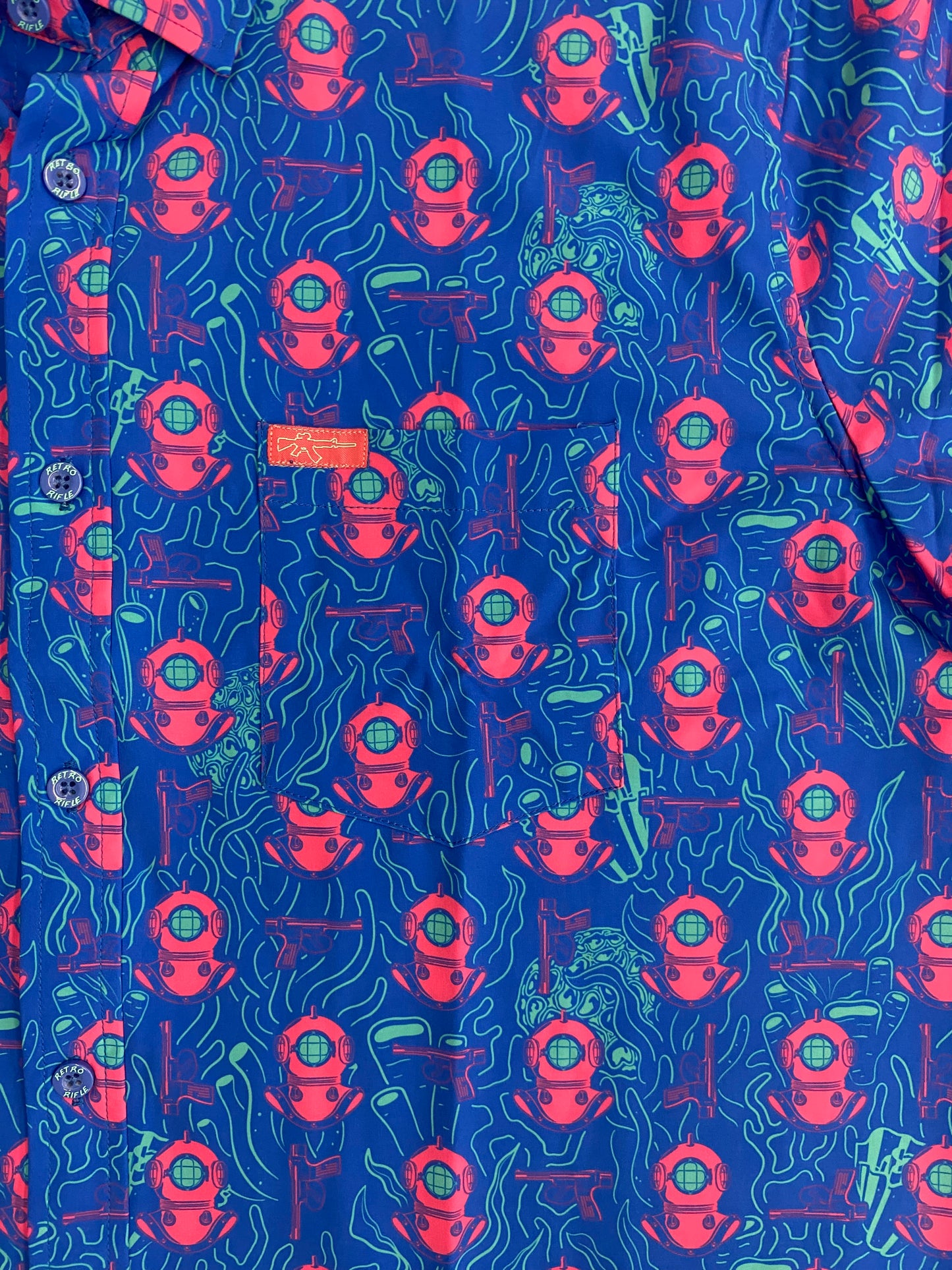 Retro Rifle - Deep Dive Button Down