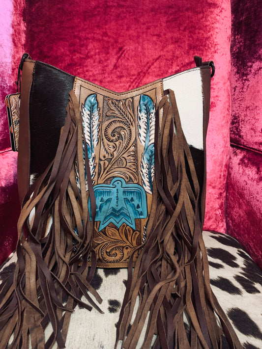 American Darling Thunderbird fringe bag