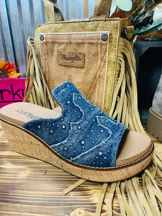 Corkys Neon Moon - blue washed denim