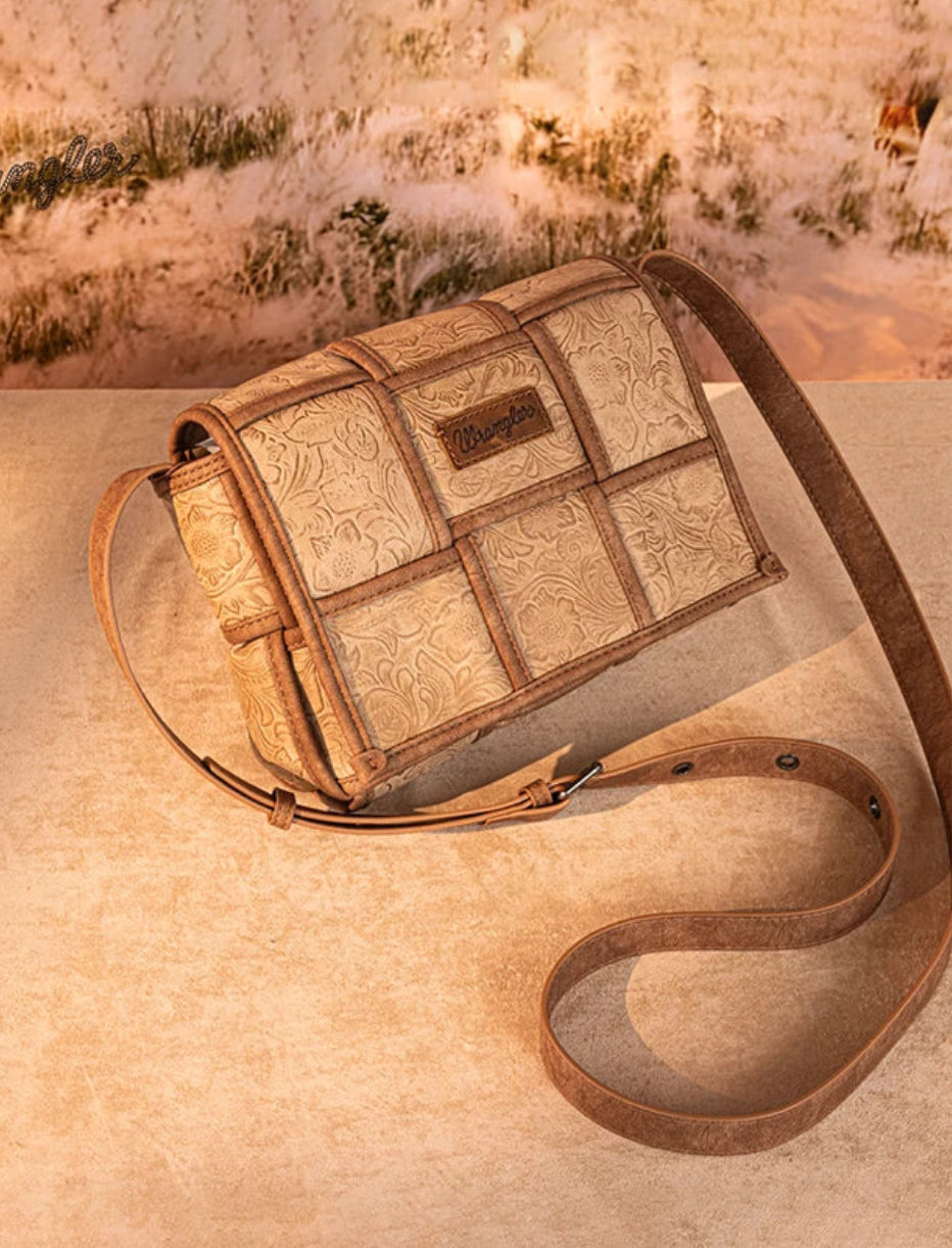 Wrangler grid crossbody bag