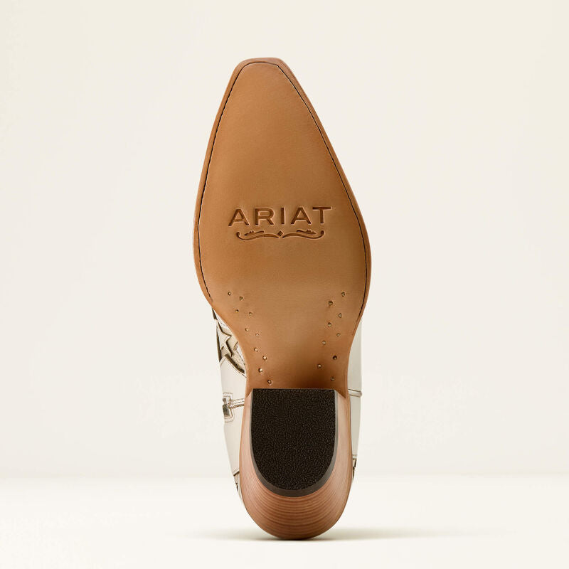 ARIAT Casanova Star X Toe Wide Calf boot - pearl