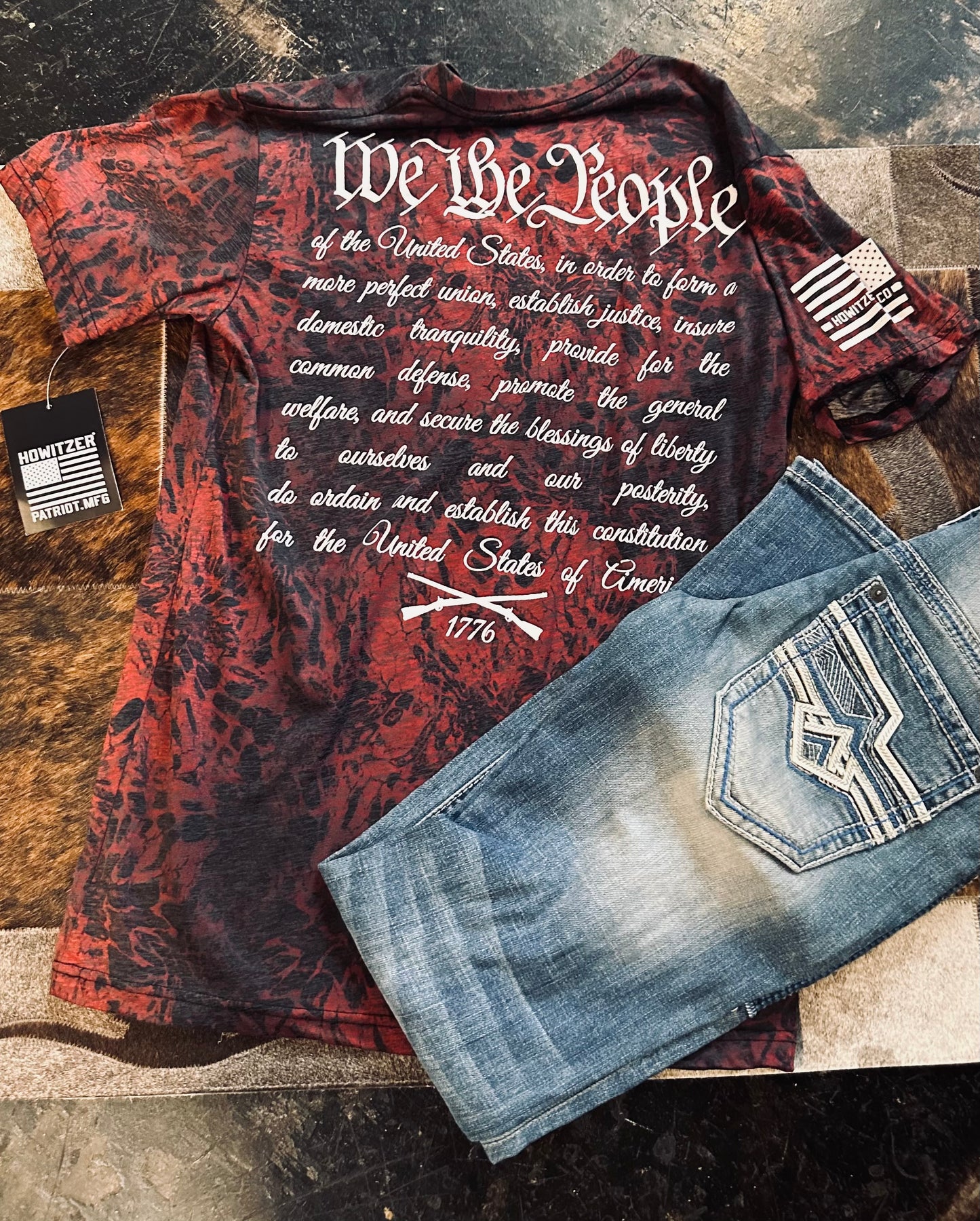 We the people tee - red