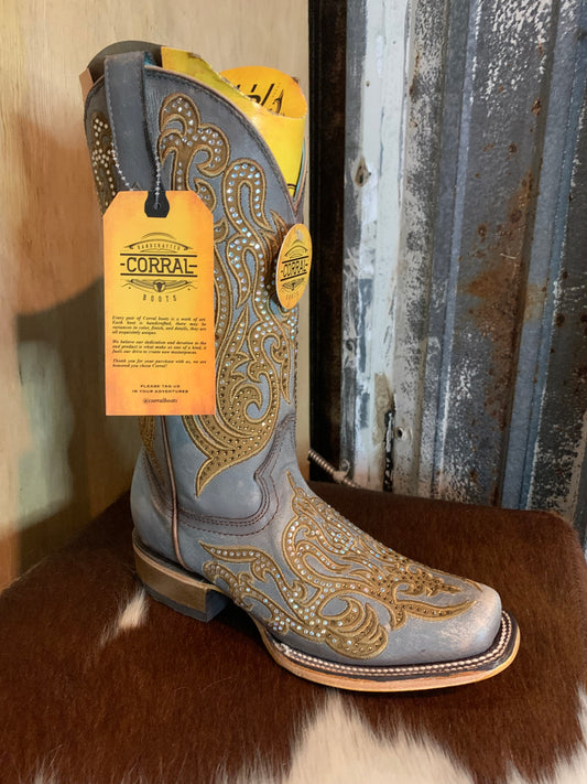 Corral Let’s Ride boots - gray