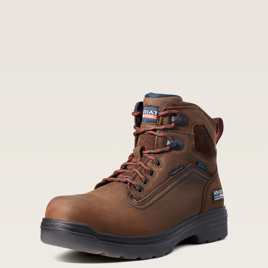 ARIAT Turbo 6" USA Assembled Waterproof Carbon Toe Work Boot
