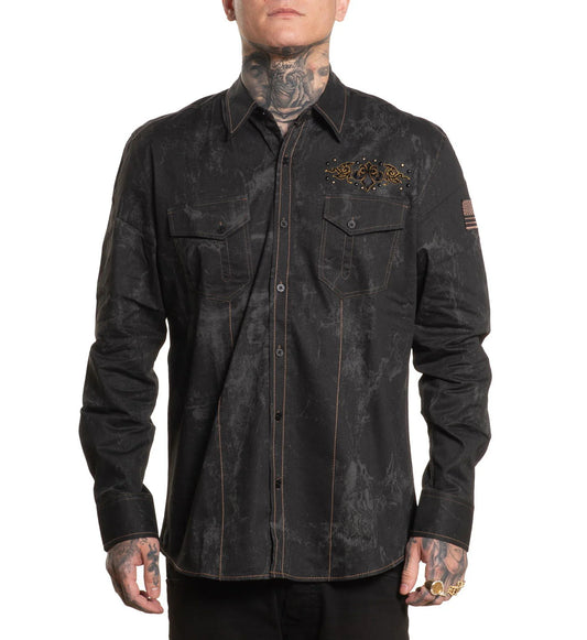Affliction Cosmic Logic Button Down