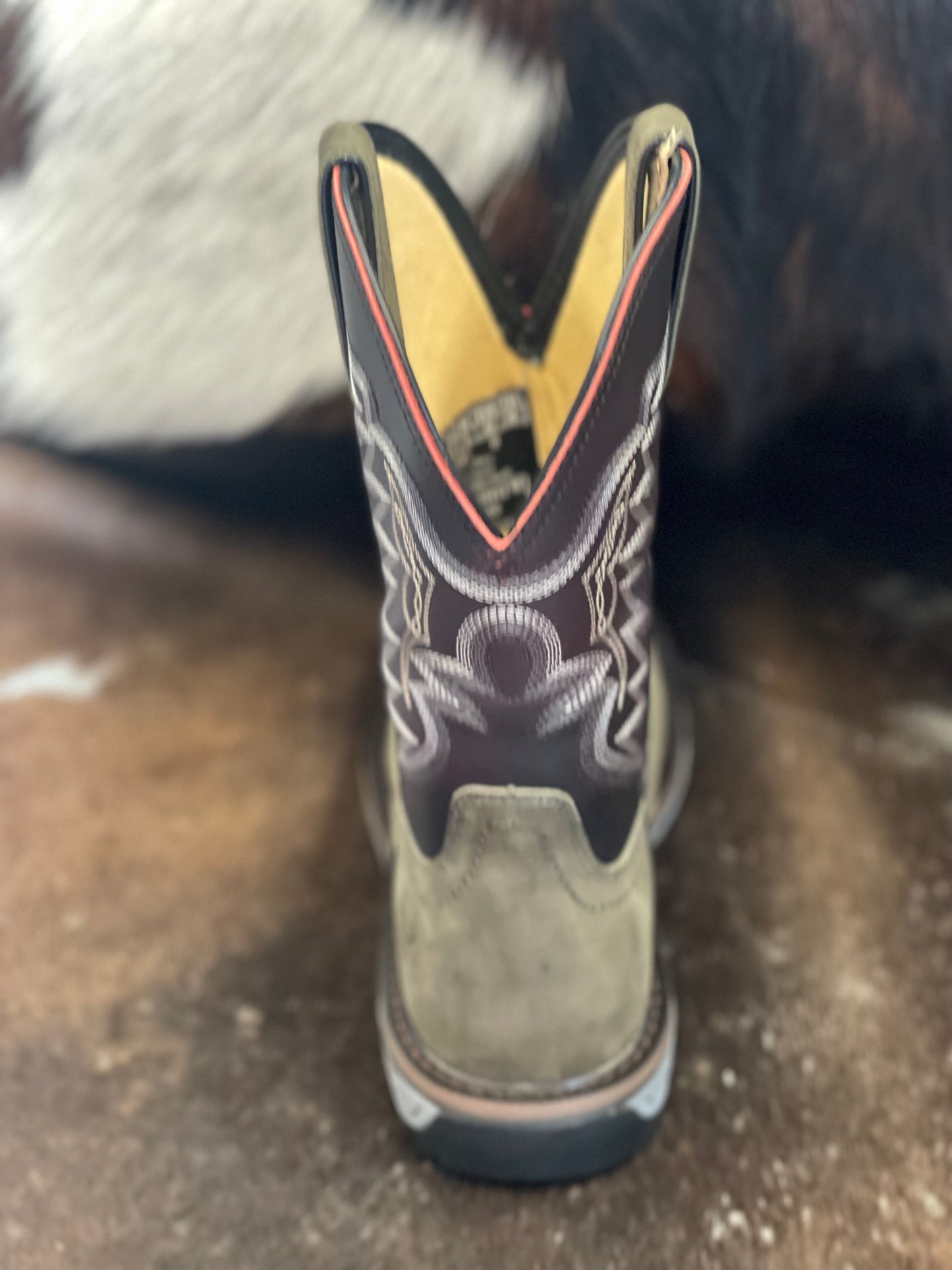 R.Watson Vintage Steel Square Steel Toe Boot