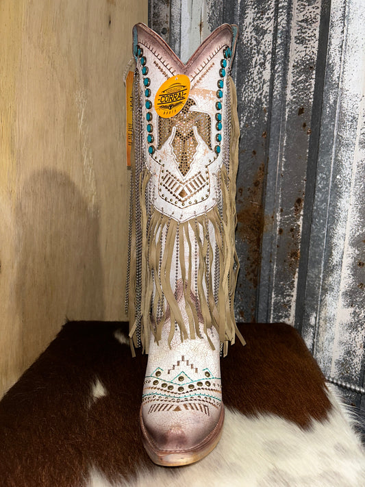 Corral Thunderbird Fringe - cream