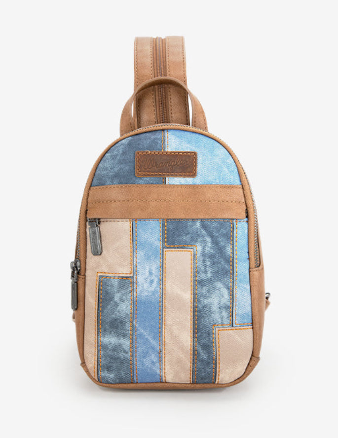 Wrangler patchwork mini backpack