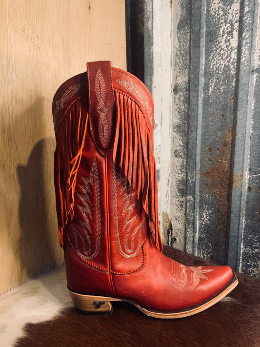 Lane Senita Falls boot - smoldering ruby