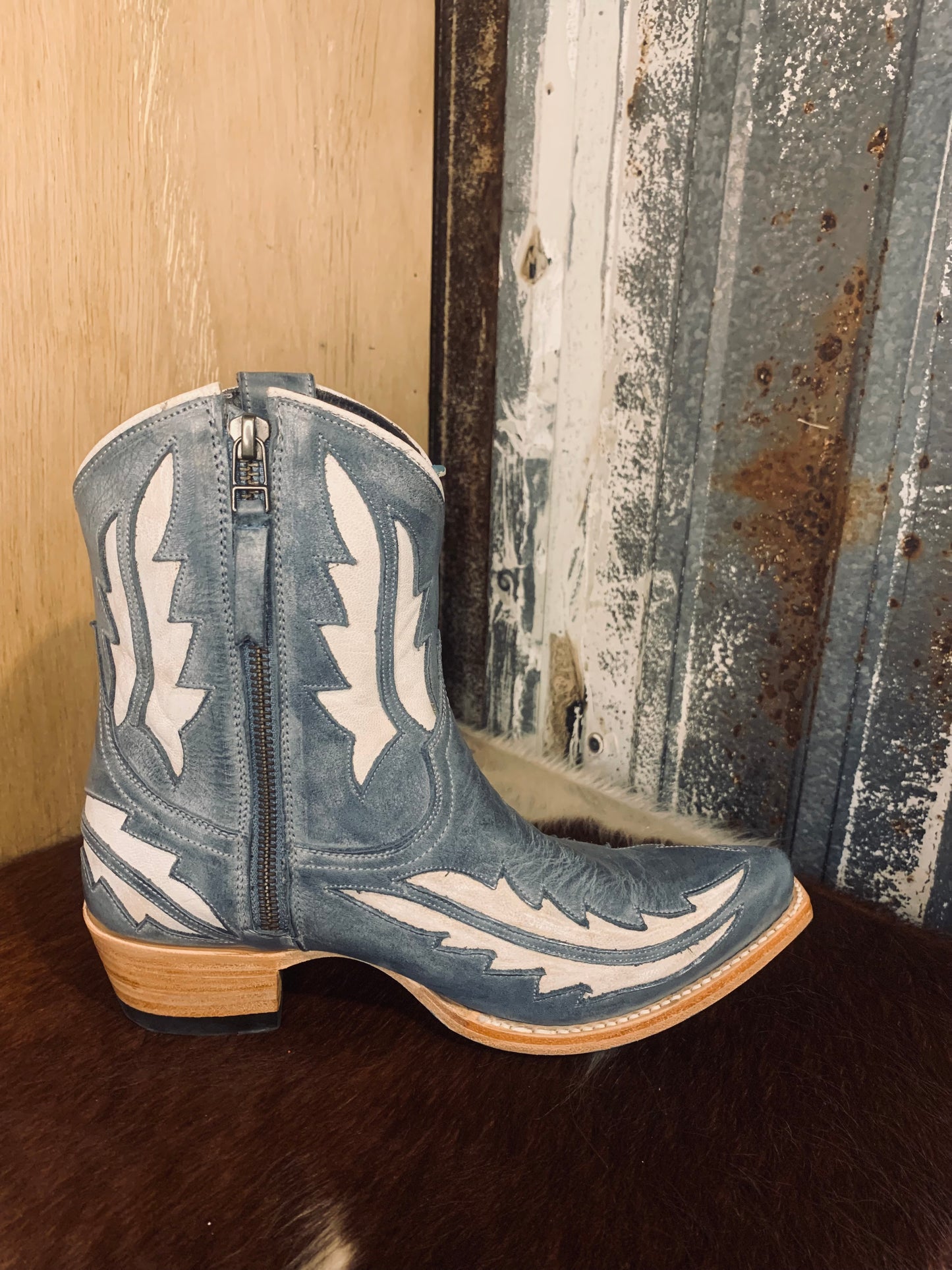 Lane Walk the Line bootie - denim