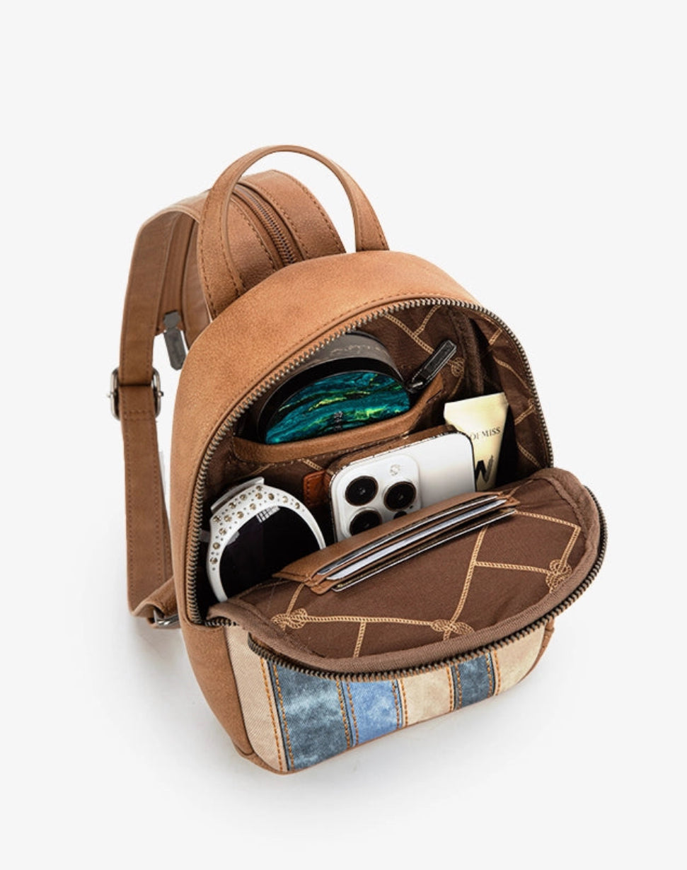 Wrangler patchwork mini backpack