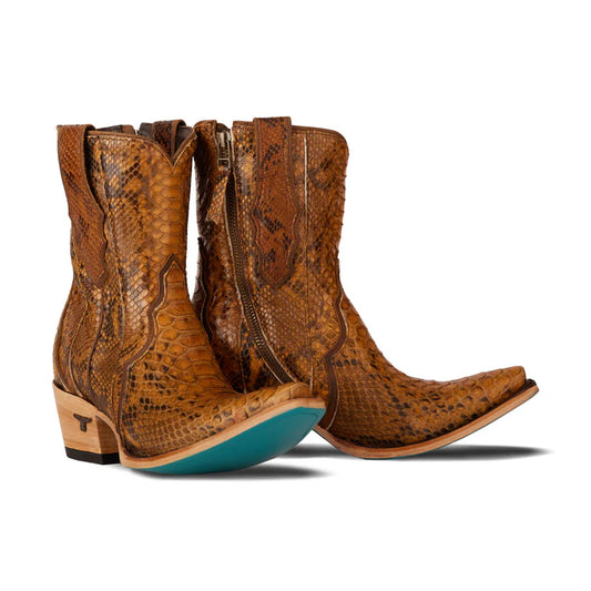 Lane Vickson exotic bootie - copperhead