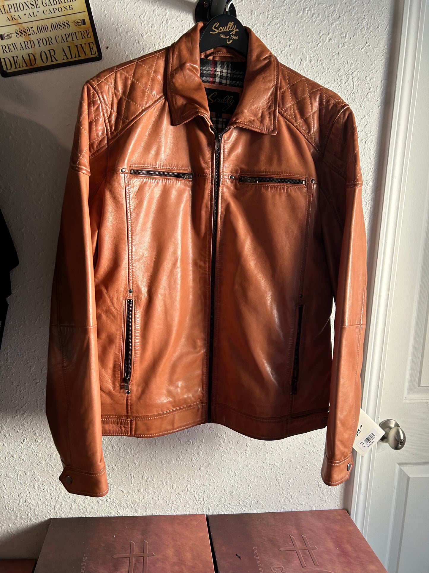 Scully Classic Leather jacket - tan