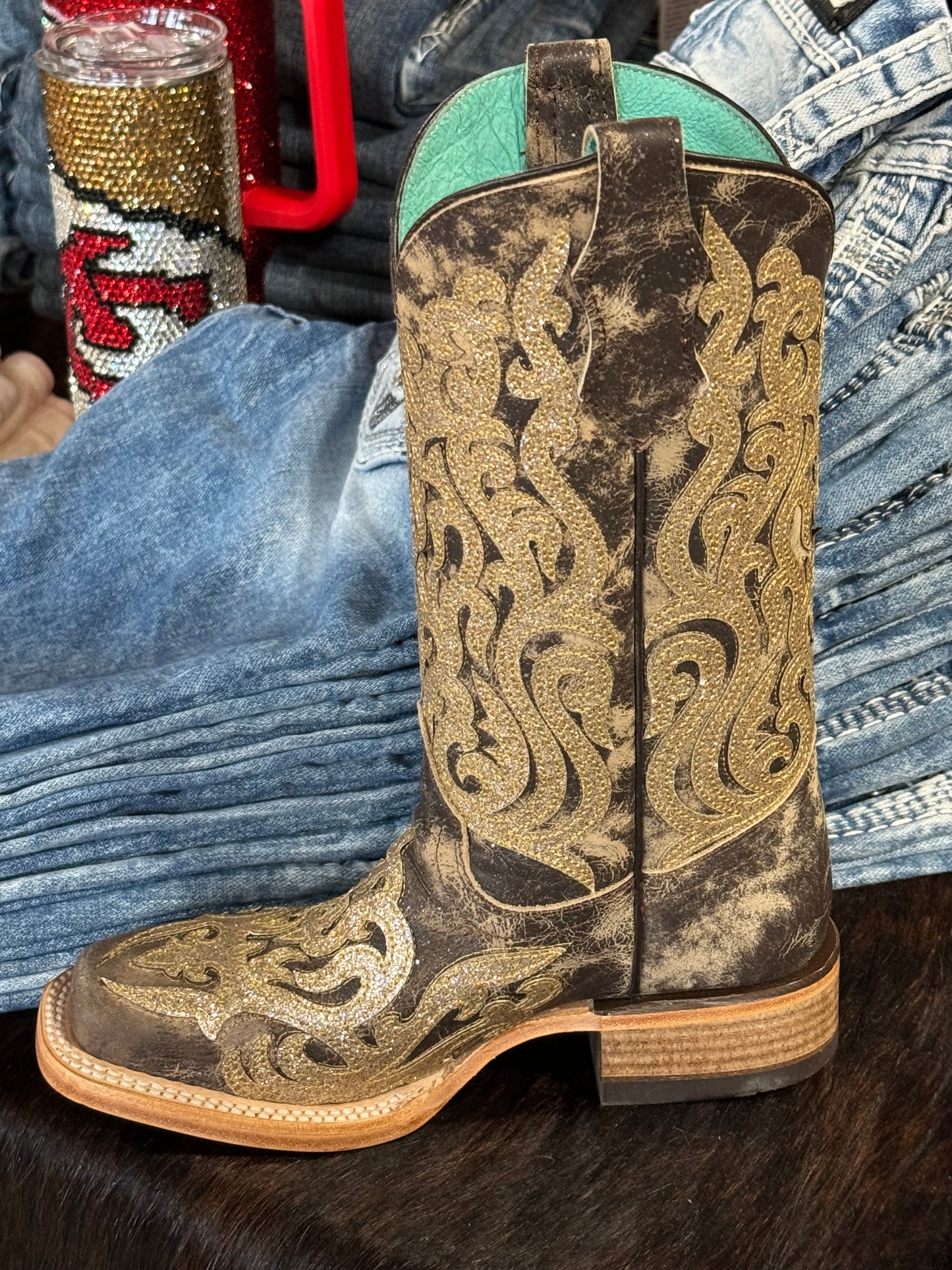 Corral Youth girls Glitterati boot