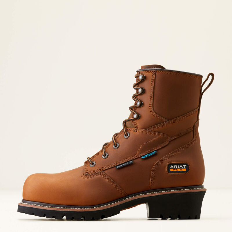 ARIAT Logger Shock Shield waterproof boot