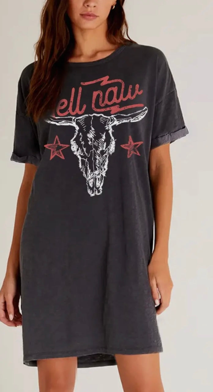 Hell Naw t shirt dress